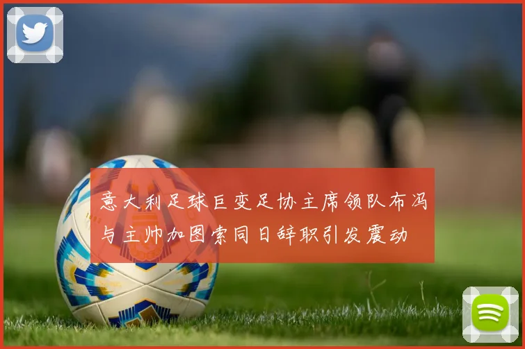 意大利足球巨变足协主席领队布冯与主帅加图索同日辞职引发震动